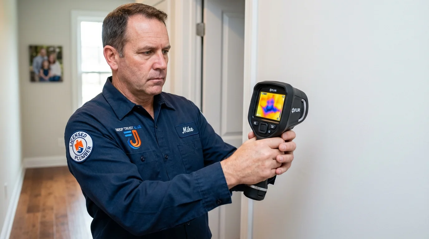 Thermal imaging leak detection by Johns Plumbing LLC in Berthoud